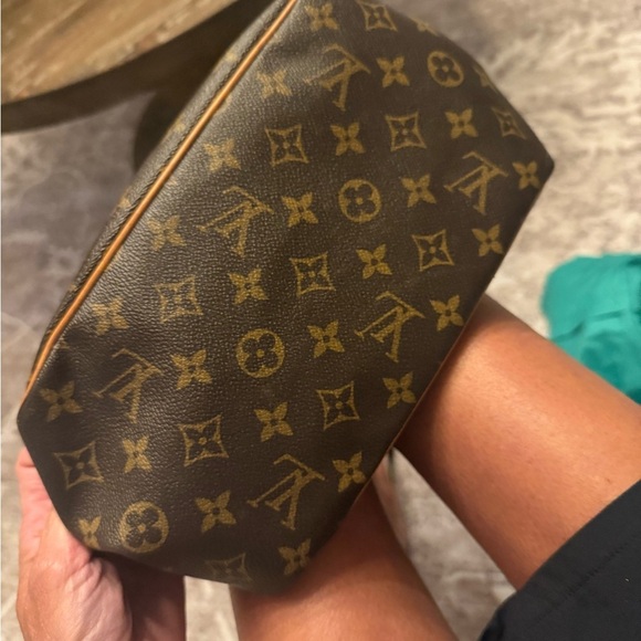 Louis Vuitton Brown and Tan Monogram Tote - Picture 7 of 10